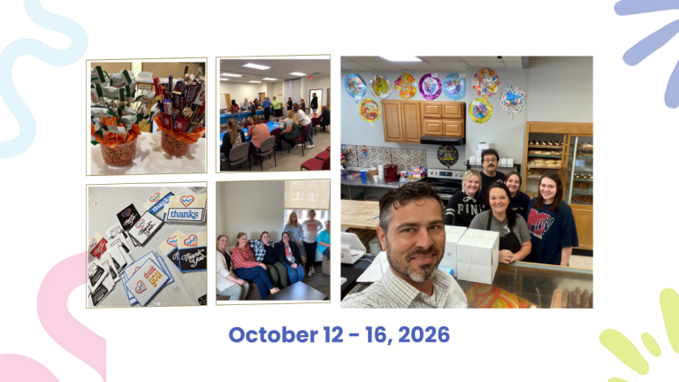 Collage highlighting ways churches can support child welfare professionals through appreciation and encouragement in West Virginia.
